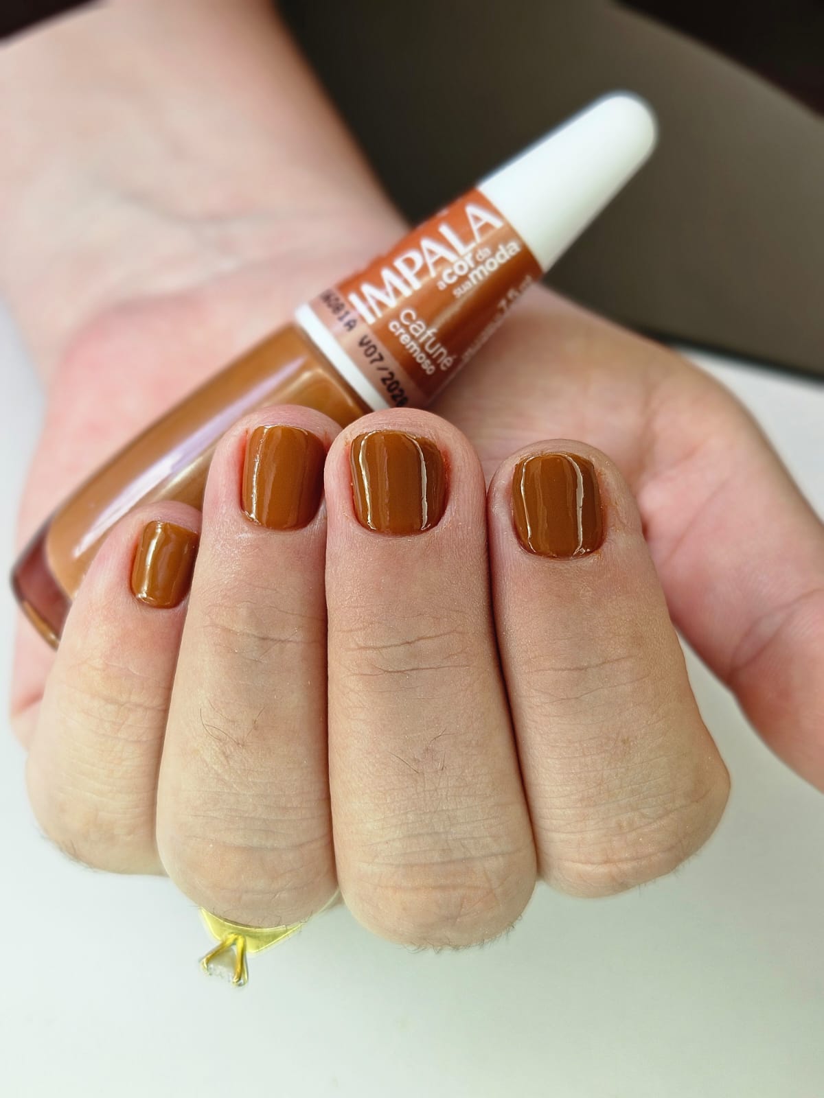 Manicure caramelo